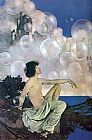 Maxfield Parrish Famous Paintings - Air Castles